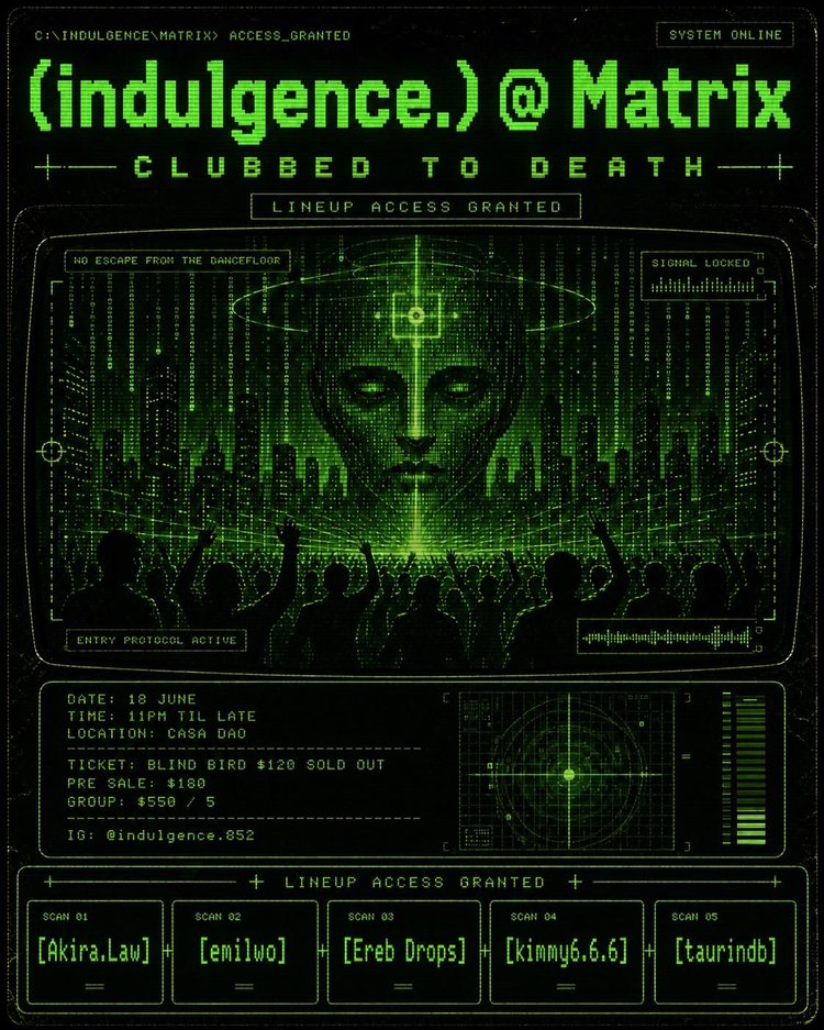 (indulgence.) in Matrix