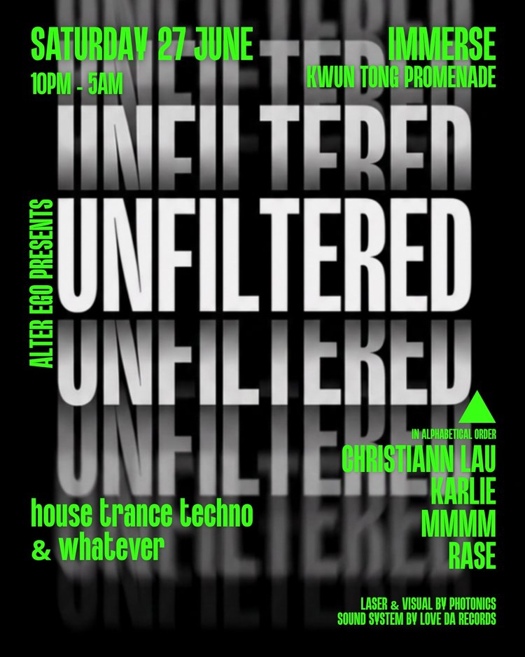 ALTER EGO presents UNFILTERED