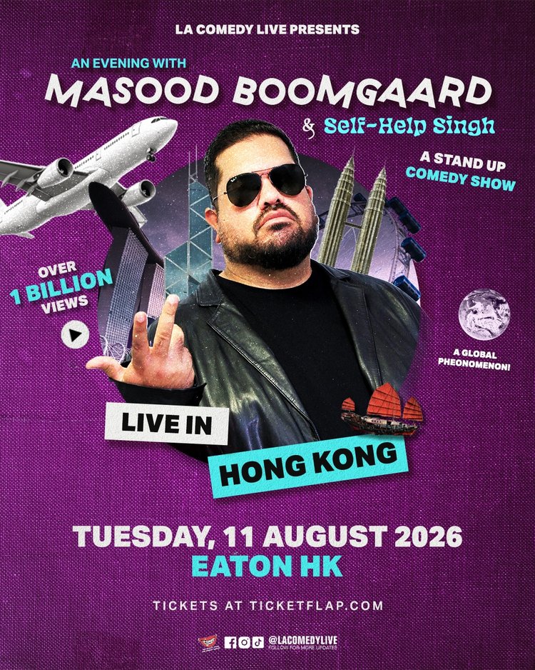 Masood Boomgaard is coming to Hong Kong!